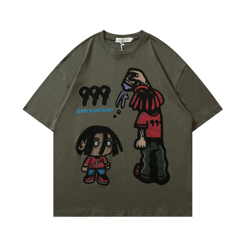 画像2: BF. BORFEND Unisex Hip hop boys 999 print t-shirts ユニセックス 男女兼用 ヒップホップボーイズ プリントTシャツ (2)