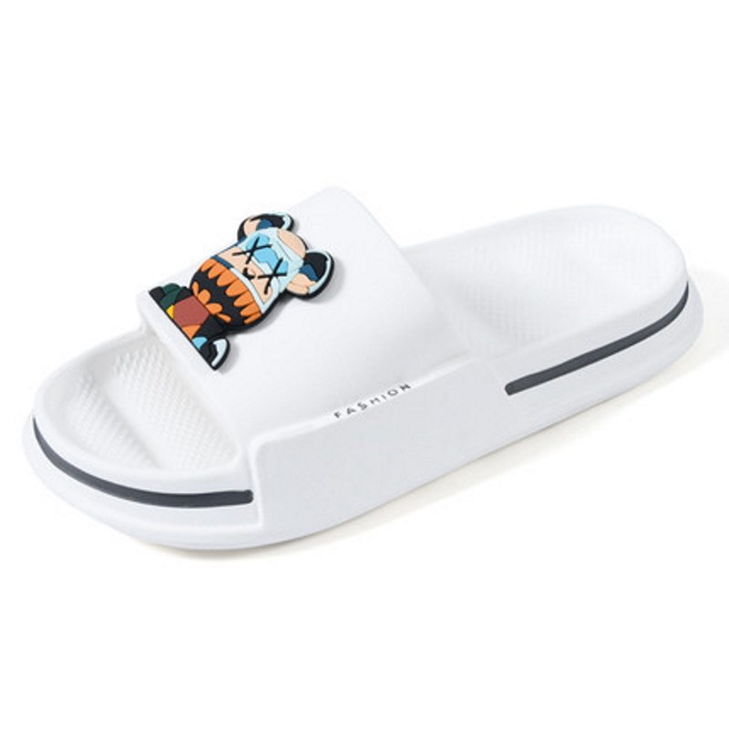 画像1: kaws Bearbrick flip flops soft bottom sandals slippers Beach sandals 　ユニセックス男女兼用カウズベアブリックフリップフロップ  シャワー ビーチ サンダル (1)