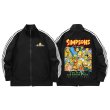 画像4: Simpson Family Sports Taste Jacket BASEBALL JACKET baseball uniform jacket blouson  ユニセックス 男女兼用シンプソンファミリースポーツテイストジャケットスタジャン MA-1 ボンバー ジャケット ブルゾン (4)