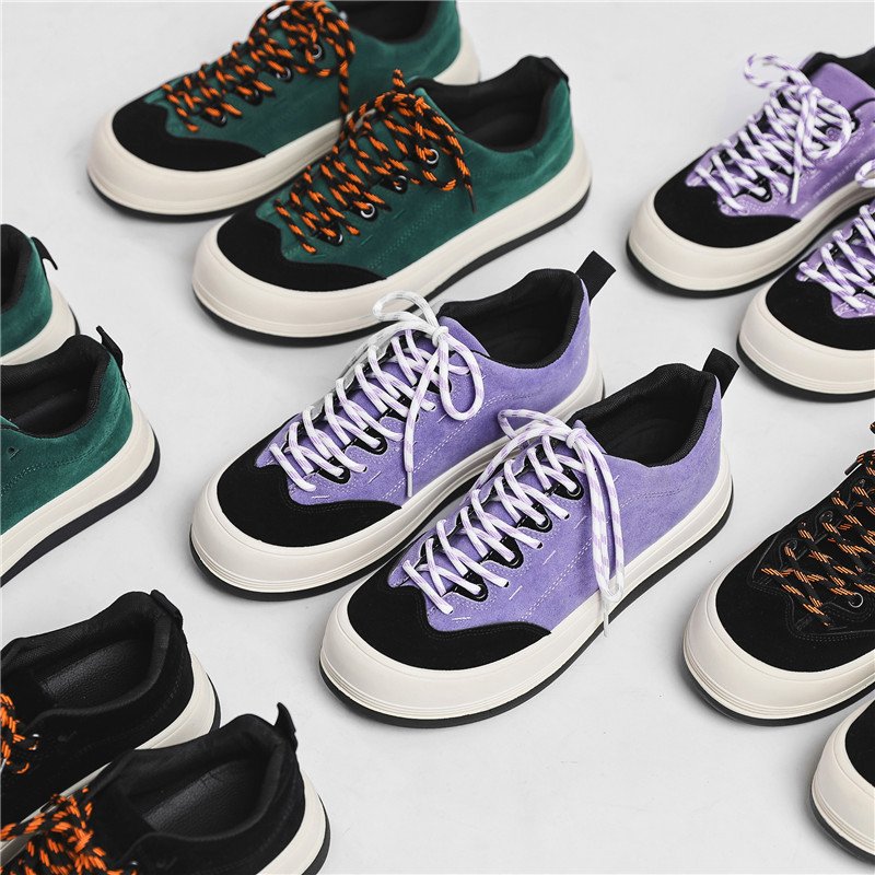 画像4: donkey style platform lace-up sneakers  男女兼用ユニセックスドンキースタイルレースアッープ プラットフォーム厚底スニーカー (4)