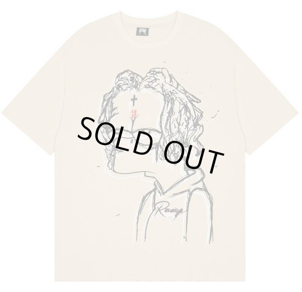 画像1: Bart Simpson Cross Print t-shirts  　ユニセックス 男女兼用バートシンプソンクロスプリントTシャツ (1)