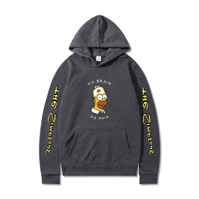 画像12: Homer Simpson Long Sleeve hoodie  ユニセックス 男女兼用ホーマーシンプソン長袖フーディーパーカー (12)