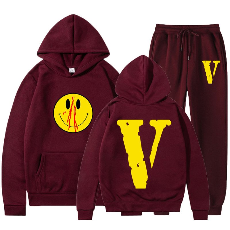 画像12: Mens Womens Big V Print Smiley setup Hoodie and Pants Set  ユニセックス男女兼用ビッグV&スマイリープリント セットアップ スウェットフーディ&パンツセット (12)