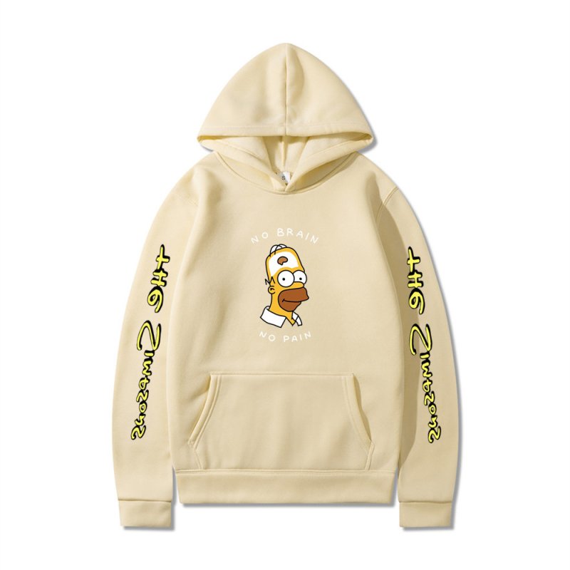 画像2: Homer Simpson Long Sleeve hoodie  ユニセックス 男女兼用ホーマーシンプソン長袖フーディーパーカー (2)