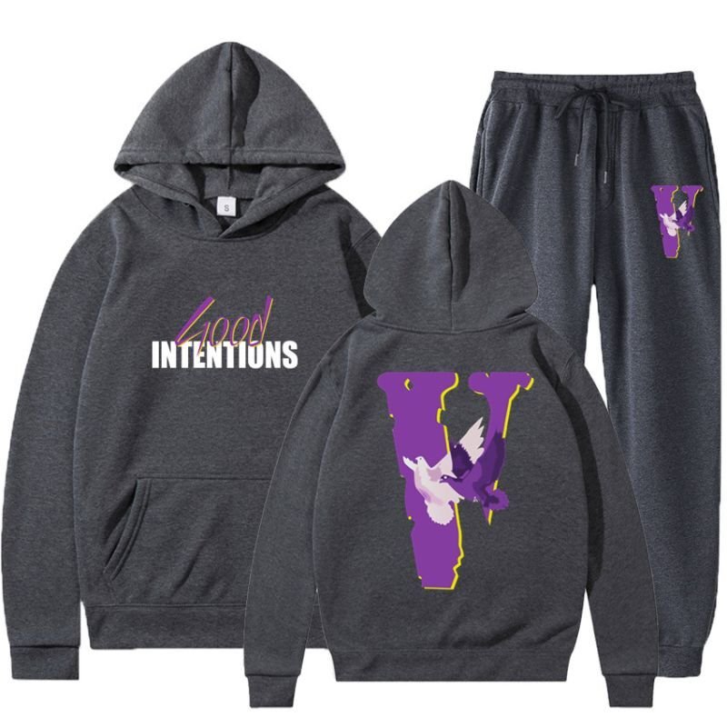 画像11: big V flying pigeon setup Hoodie and Pants Set  ユニセックス男女兼用ビッグV&ピジョン鳩プリント セットアップ スウェットフーディ&パンツセット (11)