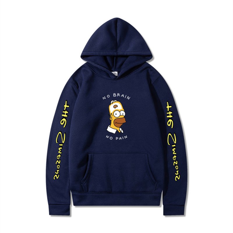 画像8: Homer Simpson Long Sleeve hoodie  ユニセックス 男女兼用ホーマーシンプソン長袖フーディーパーカー (8)