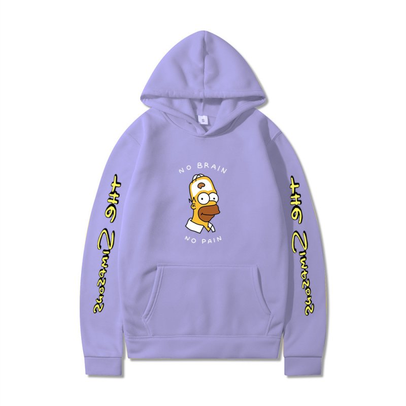 画像18: Homer Simpson Long Sleeve hoodie  ユニセックス 男女兼用ホーマーシンプソン長袖フーディーパーカー (18)