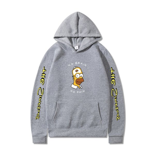 画像13: Homer Simpson Long Sleeve hoodie  ユニセックス 男女兼用ホーマーシンプソン長袖フーディーパーカー (13)