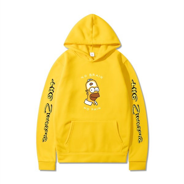 画像3: Homer Simpson Long Sleeve hoodie  ユニセックス 男女兼用ホーマーシンプソン長袖フーディーパーカー (3)