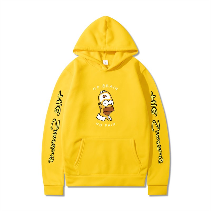 画像3: Homer Simpson Long Sleeve hoodie  ユニセックス 男女兼用ホーマーシンプソン長袖フーディーパーカー (3)