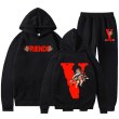 画像10: VLONE FRIENDS angel big V setup Hoodie and Pants Set 　ユニセックス男女兼用VLONEFRIENDSエンジェルビッグVプリント セットアップ スウェットフーディ＆パンツセット (10)