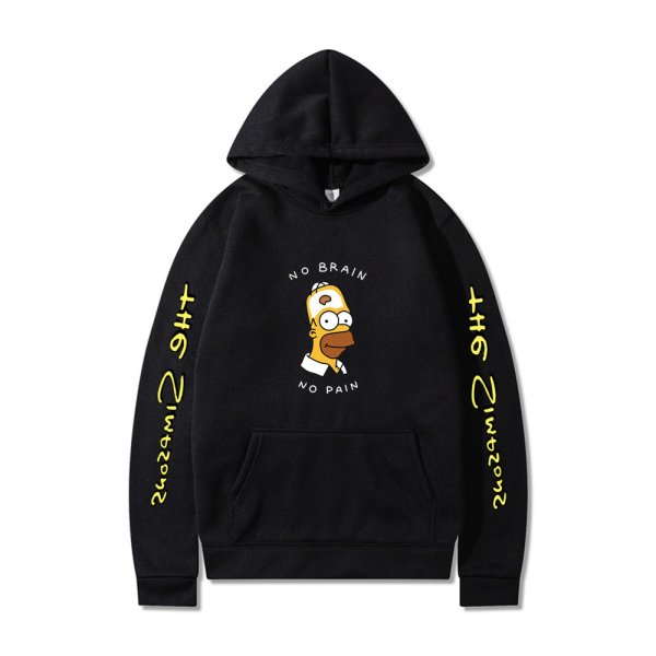 画像6: Homer Simpson Long Sleeve hoodie  ユニセックス 男女兼用ホーマーシンプソン長袖フーディーパーカー (6)