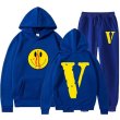 画像3: SALE セール Mens Womens Big V Print Smiley setup Hoodie and Pants Set 　ユニセックス男女兼用ビッグV&スマイリープリント セットアップ スウェットフーディ＆パンツセット (3)