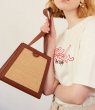 画像4: Western style one-shoulder diagonal bag shoulder tote bag　 ウエスかごタンスタイル籠かごトートショルダーバッグ (4)