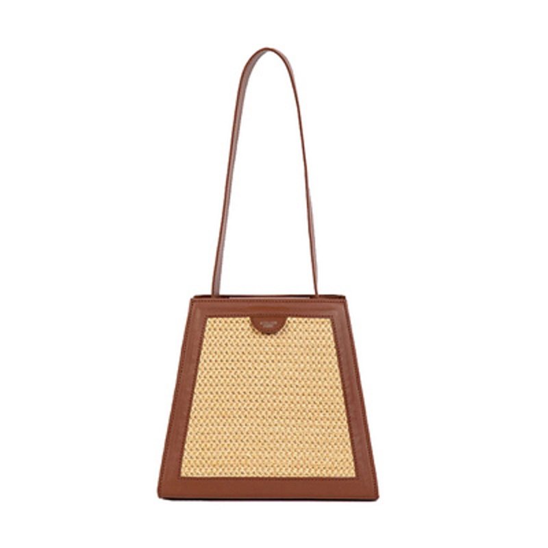 画像8: Western style one-shoulder diagonal bag shoulder tote bag  ウエスかごタンスタイル籠かごトートショルダーバッグ (8)