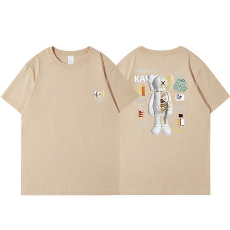 画像7: kaws Human body model short sleeve  t-shirts  　ユニセックス 男女兼用カウズハーフヒューマンボディプリントTシャツ (7)