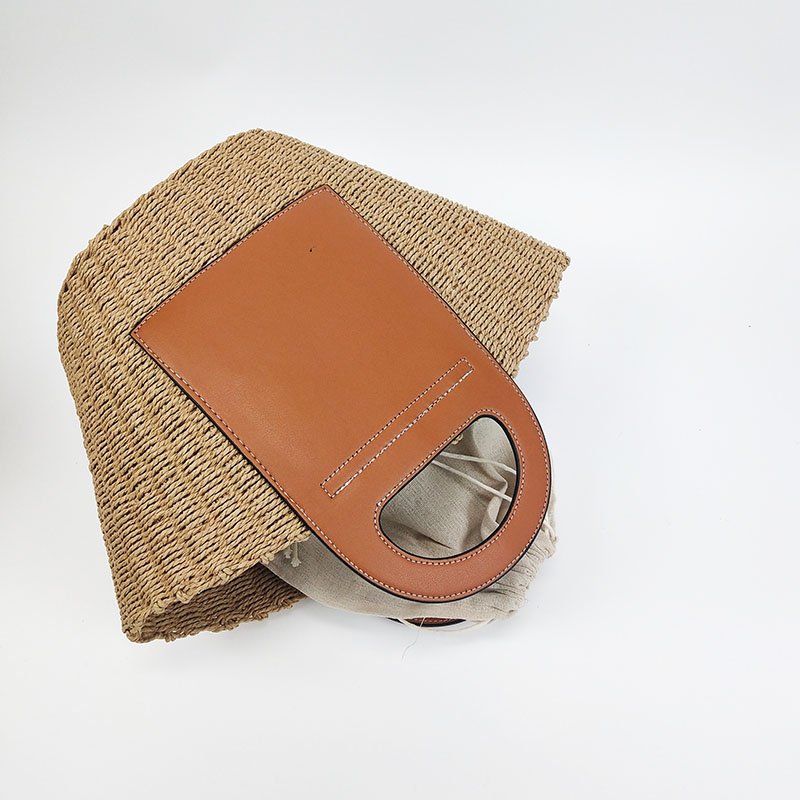 画像9: woven cabbage basket bag  tote bag  キャベツバスケット籠かごトートバッグ ビーチバッグ (9)