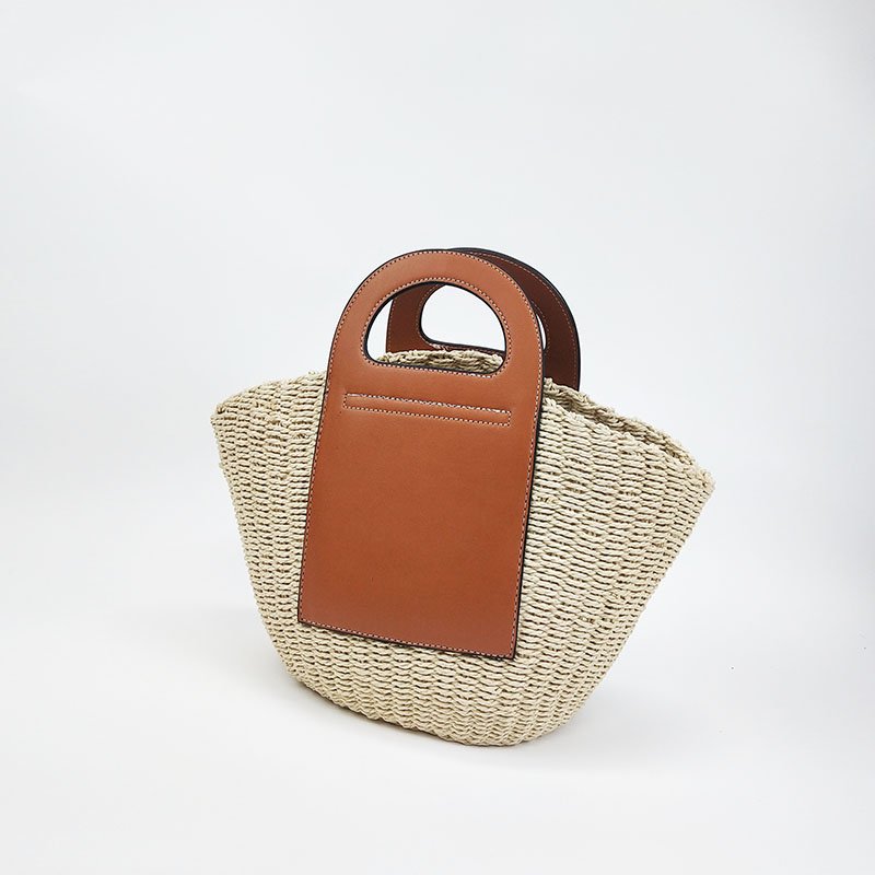 画像6: woven cabbage basket bag  tote bag  キャベツバスケット籠かごトートバッグ ビーチバッグ (6)