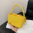 画像9: Square straw bag  one handle bag  tote bag　 スクエア籠かごワンハンドルトートショルダーバッグ (9)