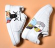 画像5:  kaws & Darth Vader Graphicsleather lace-up sneakers　男女兼用カウズ＆ダースベーダーグラフィックレザーレースアップスニーカー (5)