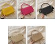 画像8: Square straw bag  one handle bag  tote bag　 スクエア籠かごワンハンドルトートショルダーバッグ (8)