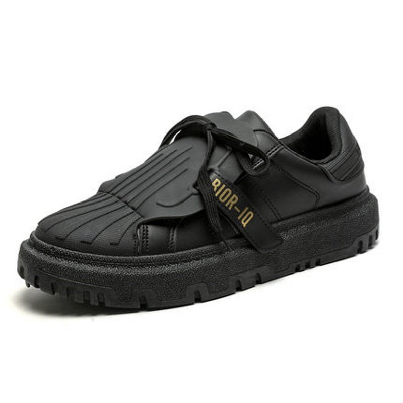 画像2: men's shell head lace-up sneakers  男女兼用ユニセックス レザーレースアップシェルヘッドスニーカー (2)