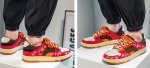 画像7: Paisley colorful lace-up sneakers　 男女兼用ユニセックス ペイズリーカラフル レースアップスニーカー (7)
