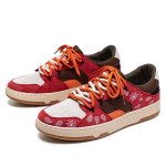 画像3: Paisley colorful lace-up sneakers　 男女兼用ユニセックス ペイズリーカラフル レースアップスニーカー (3)
