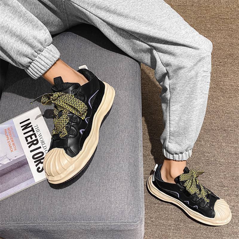 画像4: Dissolve Shell head lace-up sneakers  男女兼用ユニセックス シェルヘッド ディゾルブレースアップスニーカー (4)
