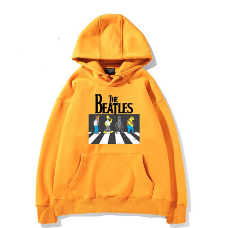 画像6: The Simpsons x Beatles Hoodie Long Sleeve hoodie  ユニセックス 男女兼用シンプソンズ×ビートルズフーディフーディーパーカー (6)