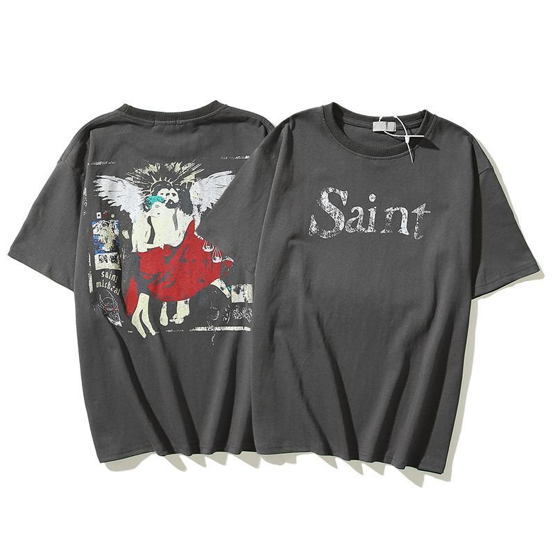 画像3: Saint Michael sleeve t-shirts   ユニセックス 男女兼用セントマイケルプリントTシャツ (3)