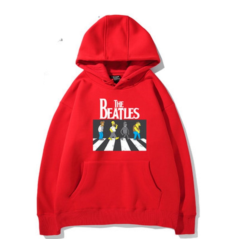 画像11: The Simpsons x Beatles Hoodie Long Sleeve hoodie  ユニセックス 男女兼用シンプソンズ×ビートルズフーディフーディーパーカー (11)