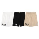 画像4: Unisex  Number 123 basic half pants 　ユニセックス １２３ナンバーベーシックハーフパンツ　ショートパンツ スウェットパンツ  (4)