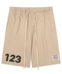 画像2: Unisex  Number 123 basic half pants 　ユニセックス １２３ナンバーベーシックハーフパンツ　ショートパンツ スウェットパンツ  (2)