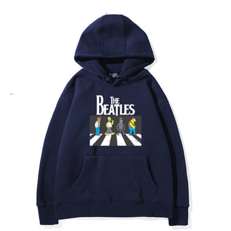 画像16: The Simpsons x Beatles Hoodie Long Sleeve hoodie  ユニセックス 男女兼用シンプソンズ×ビートルズフーディフーディーパーカー (16)