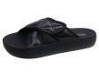 画像2: Flat leather Velcro bread cross open toe sandals slippers  　フラットレザーベルクロクロスオープントゥサンダル スリッパ    (2)