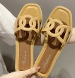 画像5: Flat leather sandals slippers  　フラットレザーサンダル スリッパ    (5)