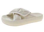 画像8: Flat leather Velcro bread cross open toe sandals slippers  　フラットレザーベルクロクロスオープントゥサンダル スリッパ    (8)