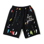 画像2: GALLERY DEPT Paint Half Pants　ユニセックスペイント ハーフパンツ　ショートパンツ スウェットパンツ  (2)