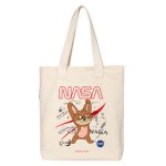 画像2: NASA x Tom and Jerry Canvas Tote Eco Bag 　NASA×トムとジェリーナサ×トム＆ジェリーキャンバストートエコバッグ (2)
