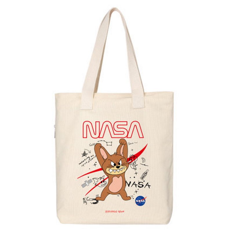 画像2: NASA x Tom and Jerry Canvas Tote Eco Bag  NASA×トムとジェリーナサ×トム&ジェリーキャンバストートエコバッグ (2)