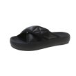 画像6: Flat leather Velcro bread cross open toe sandals slippers  　フラットレザーベルクロクロスオープントゥサンダル スリッパ    (6)