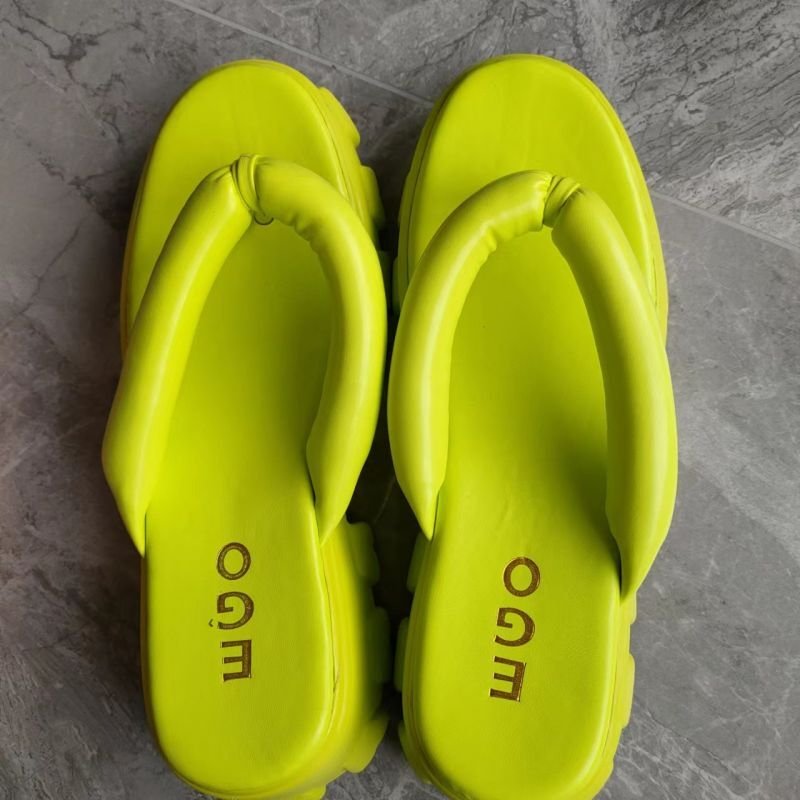 画像6: Chunky sole platform tongue sandals slippers  　ユニセックス男女兼用チャンキーソールプラットフォーム厚底トングサンダルスリッパ    (6)