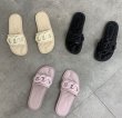 画像4: metal chain flat sandals  slippers　チェーン付きフラットサンダルスリッパ    (4)