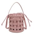 画像4: Woven bucket bagTote shoulder Bag 　編み込みレザーバケットショルダートートバッグ (4)