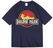 画像1: Patrick Simpson x Drunk Park printing t-shirts  　ユニセックス 男女兼用ドランクパーク×パトリックシンプソンプリントTシャツ (1)