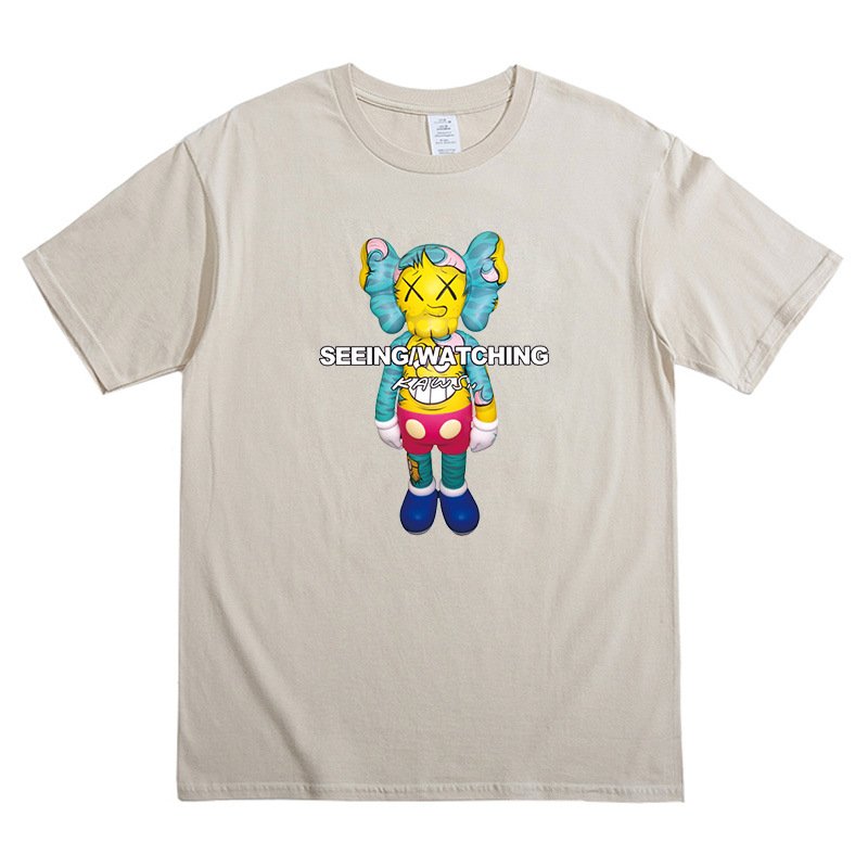 画像4: Sesame Street×kaws printing t-shirts  　ユニセックス 男女兼用セサミーストリート×カウズプリントTシャツ (4)