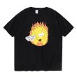 画像2: im bart simpson who the hell are you printing t-shirts  　ユニセックス 男女兼用ヘル バートシンプソンプリントTシャツ (2)