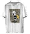 画像1: Shortness of breath bee printing t-shirts  　ユニセックス 男女兼用ヒヤヒヤ息切れビー 蜂プリントTシャツ (1)