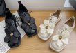 画像6: women's Lace-up leather oxford shoes with big flower motif Pumps　ビックフラワーモチーフ付きレースアップレザーオックスフォードシューズ パンプス (6)